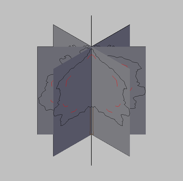 Bloque Autocad Vista de Árbol Pino 36 en 3D